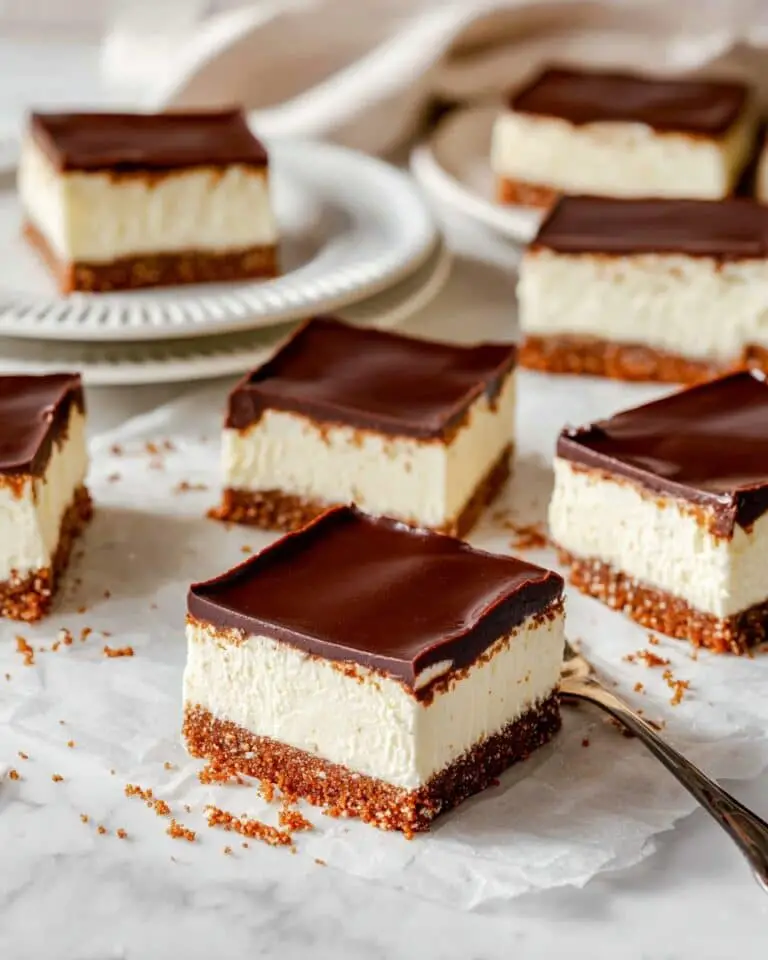 Cheesecake Bars with Chocolate Ganache Recipe