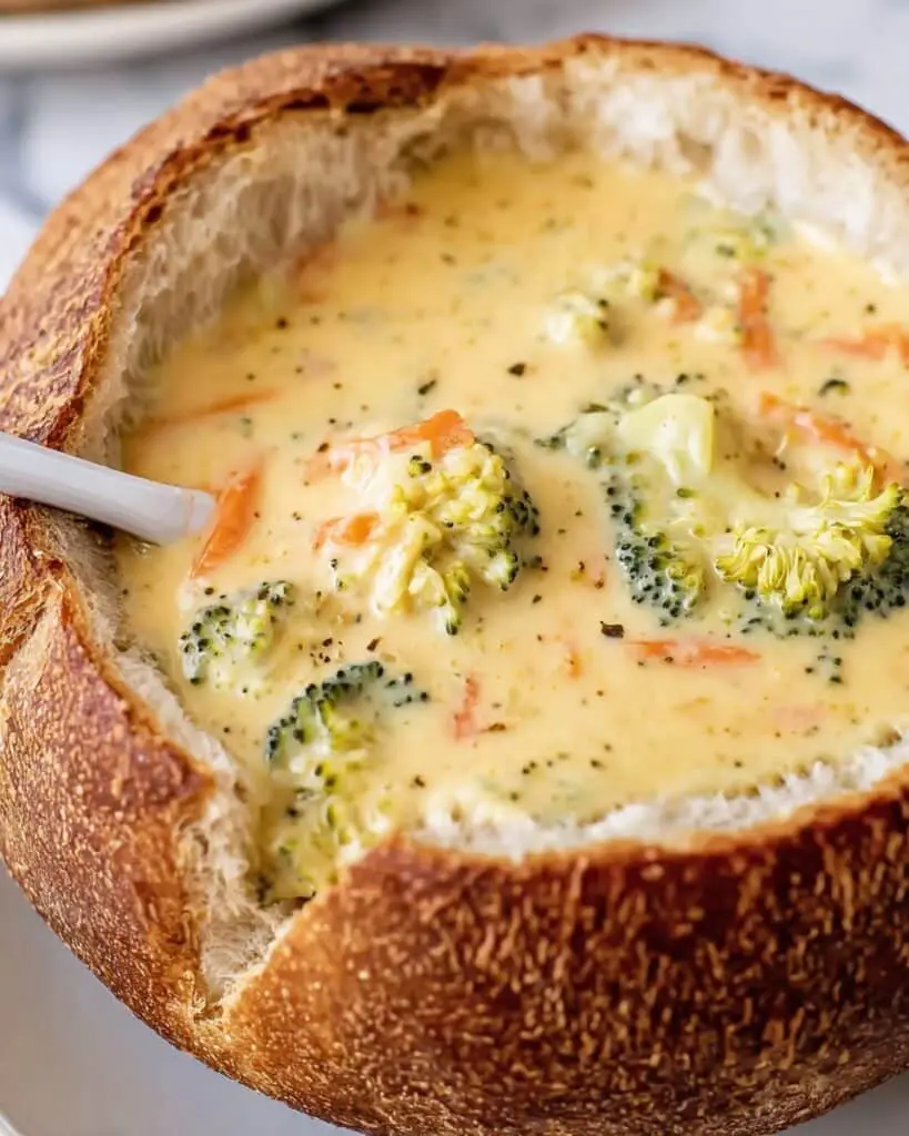 Copycat Panera Bread Broccoli Cheddar Soup Recipe