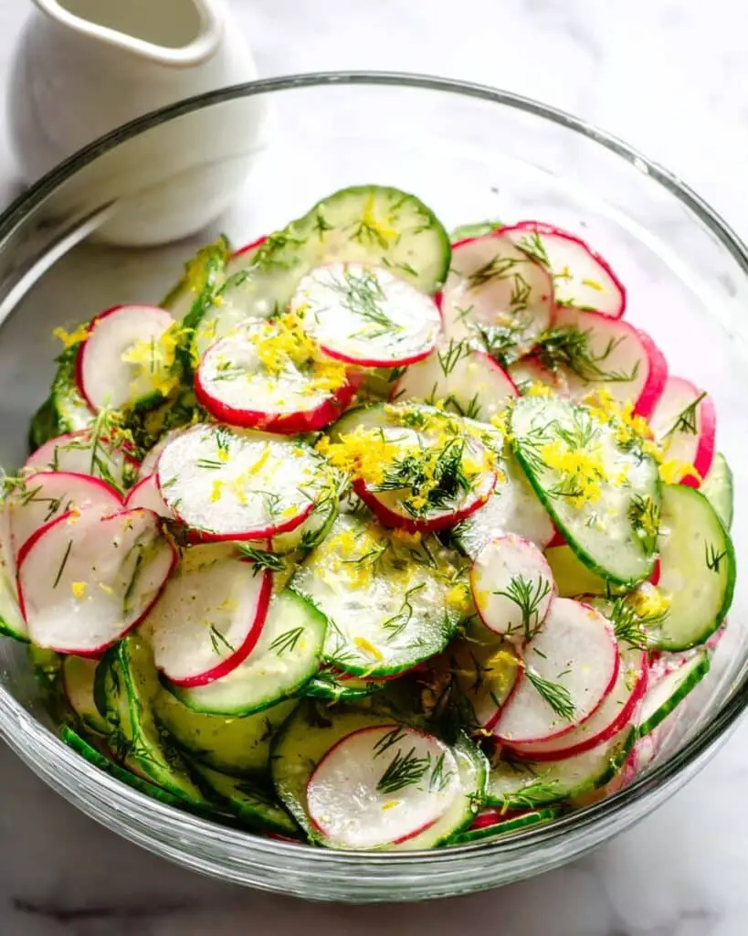 10-Minute Cucumber Radish Salad Recipe