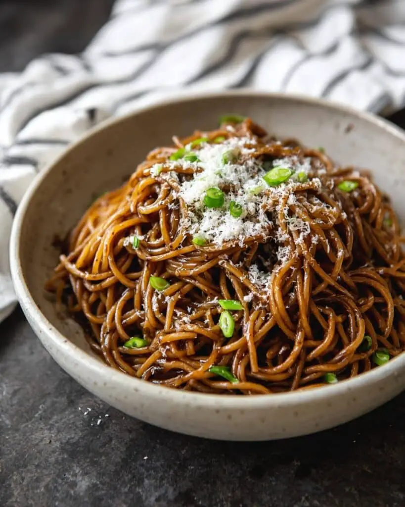 Homemade Asian Garlic Noodles Recipe