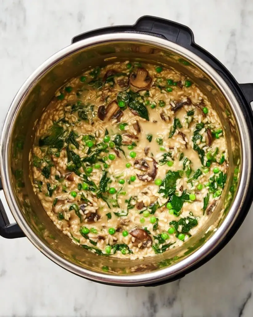 Instant Pot Mushroom Risotto Recipe