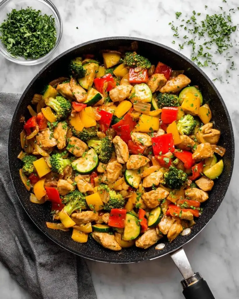 Chicken and Vegetables Skillet Recipe
