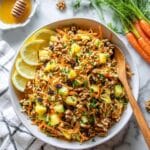 Crunchy Carrot Raisin Salad with Pineapple and Lemon-Honey Dressing Recipe