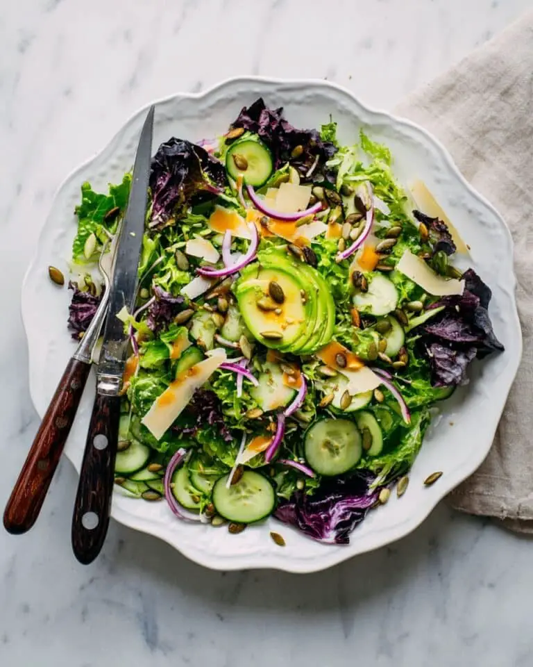 Mixed Greens Salad with Avocado, Pepitas, and Parmesan Recipe
