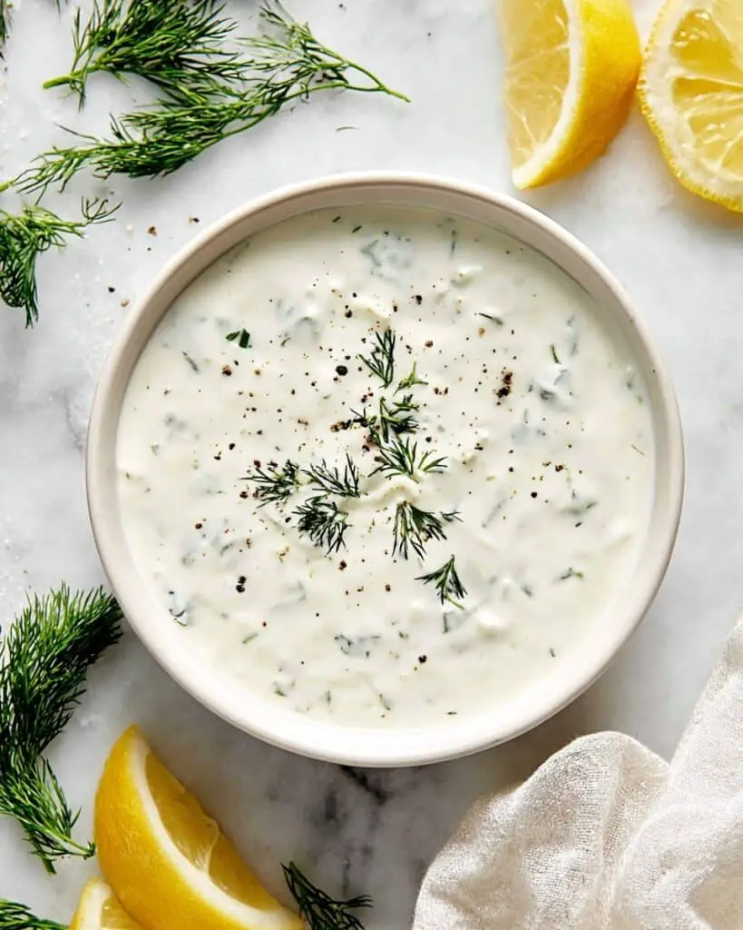 Lemon Dill Yogurt Sauce Recipe
