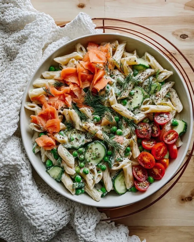 Smoked Salmon Pasta Salad Recipe