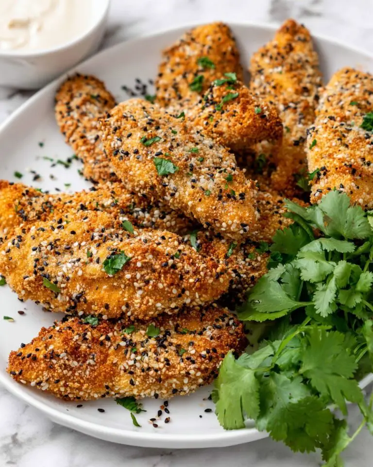 Baked Chicken Tenders with Creamy Mustard Dip Recipe