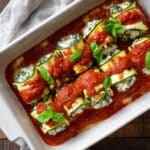 Zucchini Roll Ups with Ricotta and Spinach Recipe