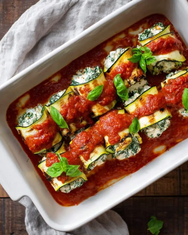 Zucchini Roll Ups with Ricotta and Spinach Recipe