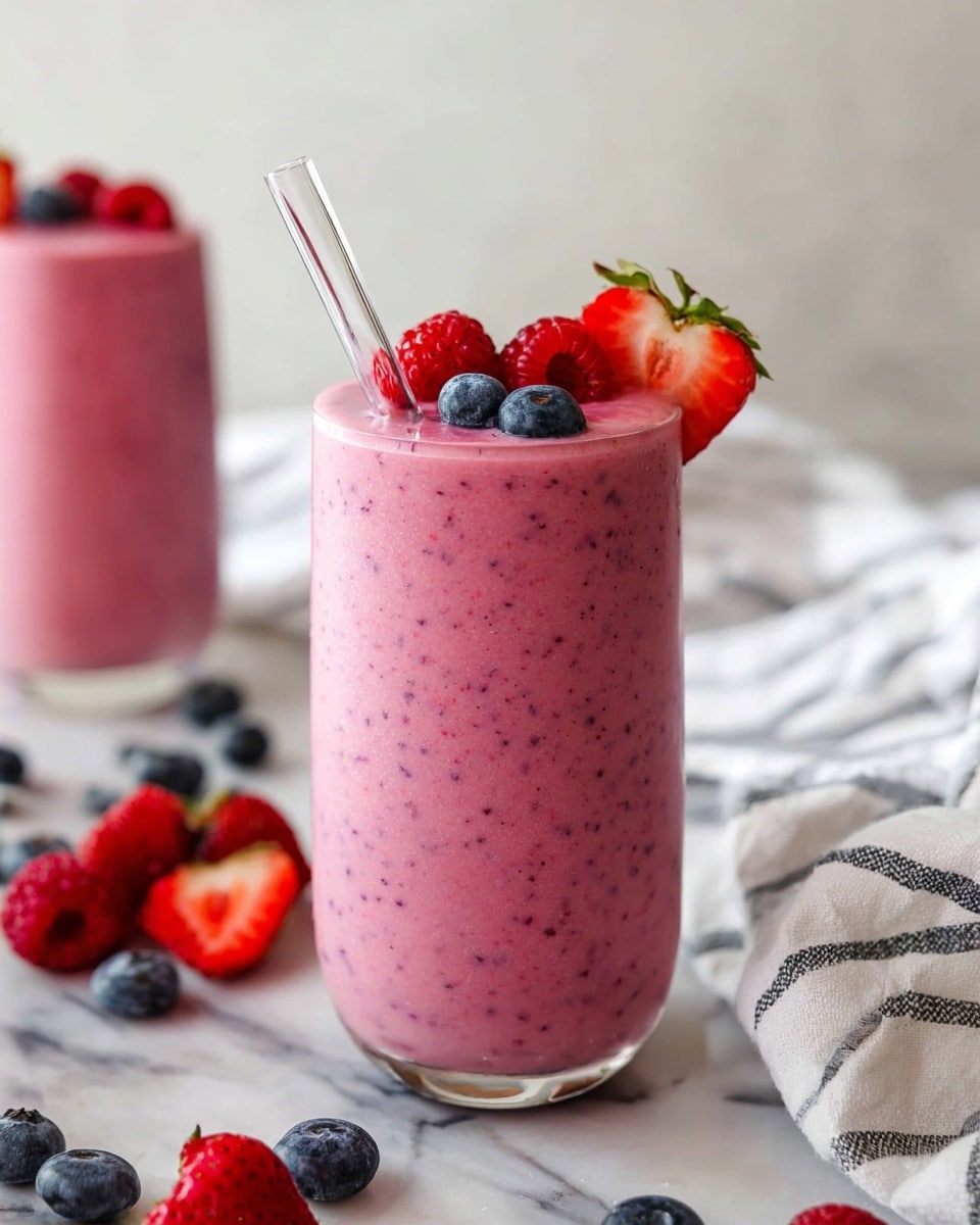 Creamy Kefir Berry Banana Smoothie Recipe
