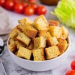 Crispy Parmesan Polenta Croutons Recipe
