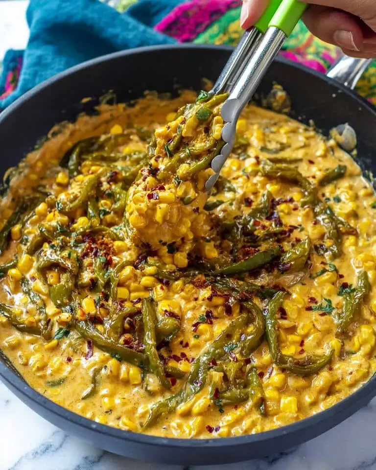Rajas con Crema: Roasted Poblano Strips in Cream Sauce Recipe