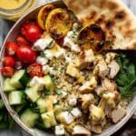 Greek Grilled Chicken and Rice Bowl with Feta Recipe