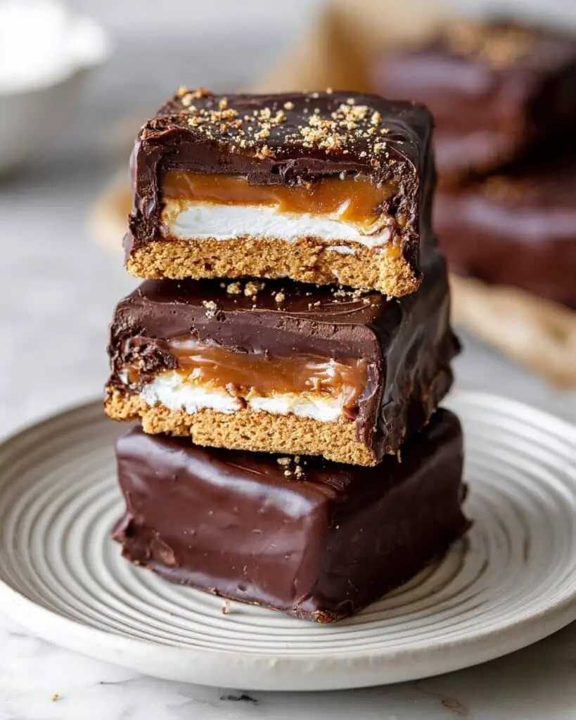 Chocolate Covered S’mores Graham Cracker Sandwiches Recipe