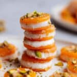 Kuru Kayısı Tatlısı (Turkish Poached Apricots with Ricotta) Recipe