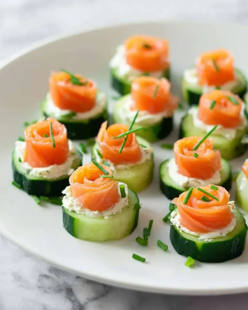Smoked Salmon Cucumber Bites Recipe