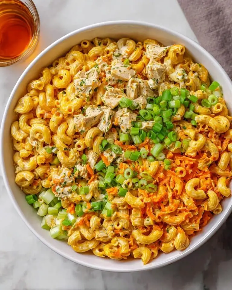 High-Protein Buffalo Chicken Pasta Salad Recipe