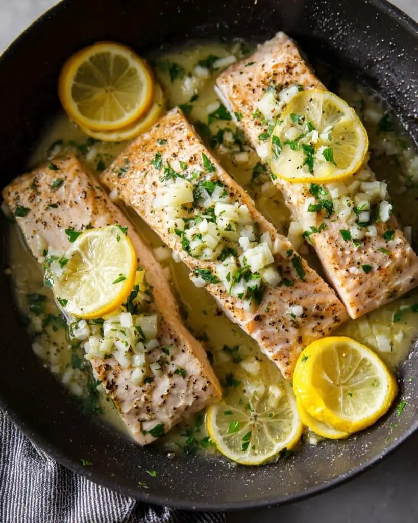 Mahi Mahi with Lemon Garlic Sauce Recipe