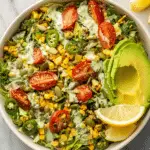 Summer Rice Salad with Roasted Broccoli, Corn, and Fresh Herbs Recipe