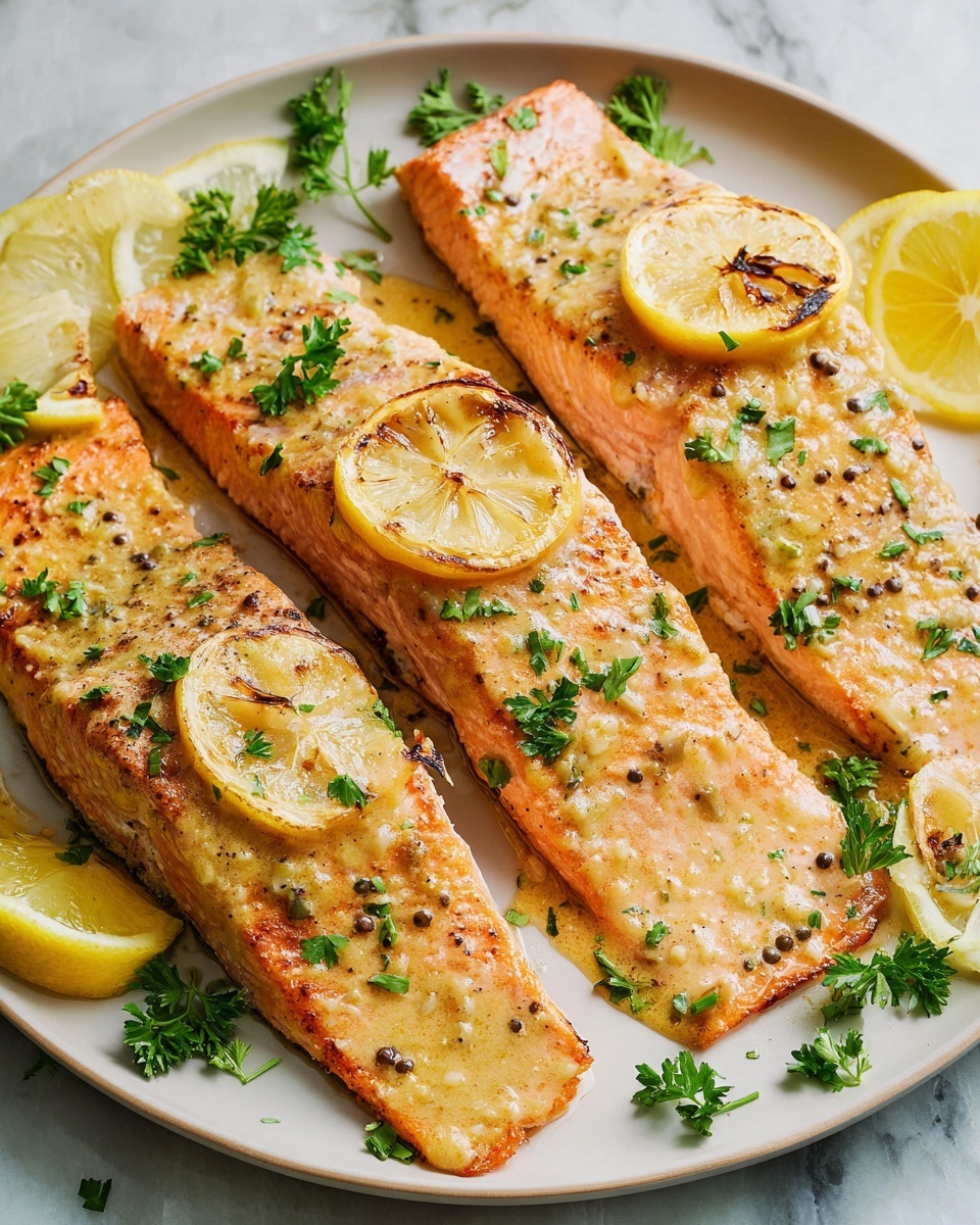 Garlic Butter Baked Salmon Recipe