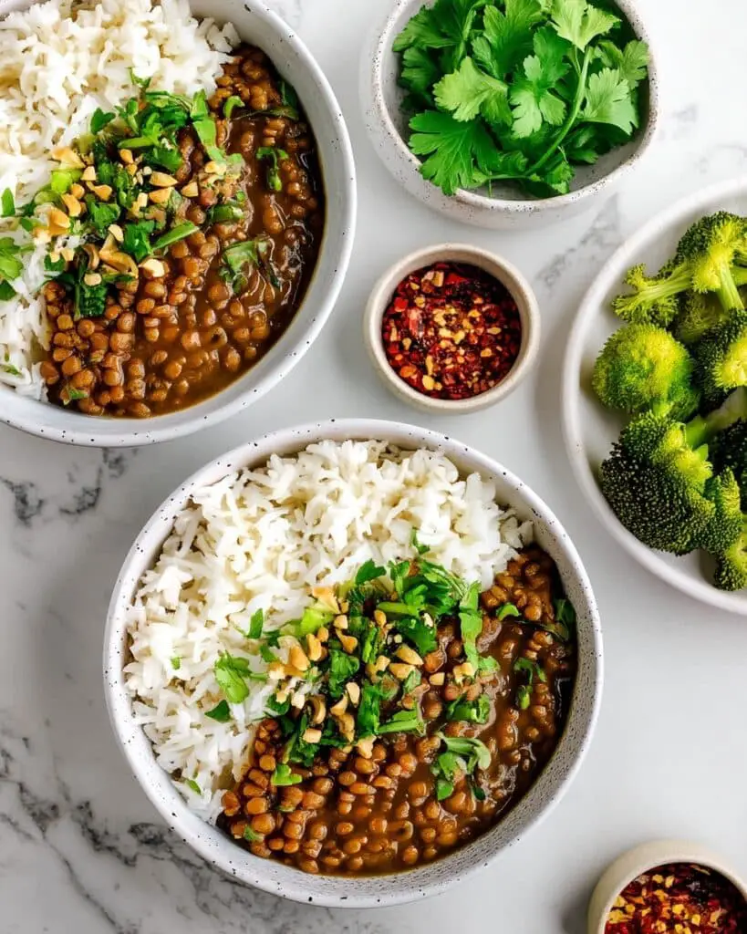 Slow Cooker Lentil Curry with Rice Recipe