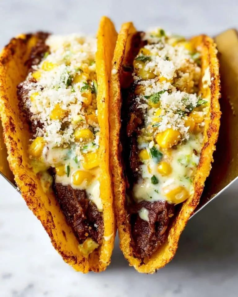 Street Corn Smash Burger Tacos Recipe