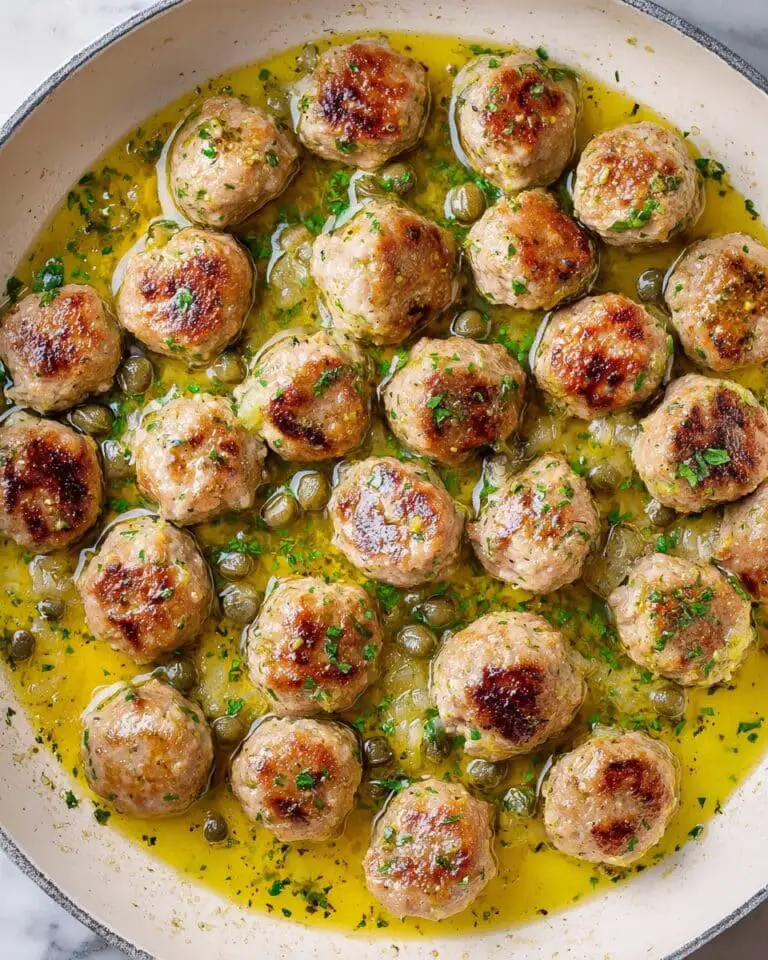 Chicken Piccata Meatballs Recipe