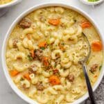 One Pot Macaroni Cheeseburger Soup Recipe
