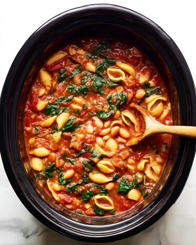 Creamy Italian White Bean Soup with Sun-Dried Tomatoes and Spinach Recipe