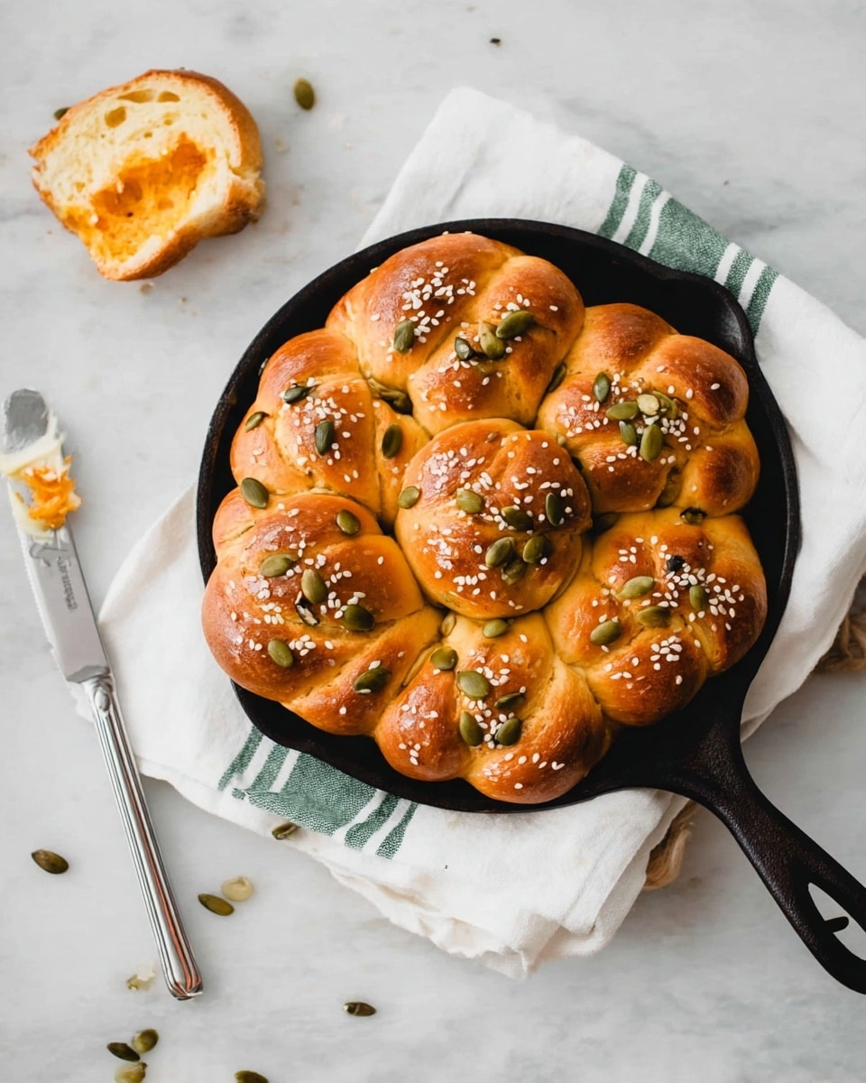 Pumpkin Sage Challah Rolls Recipe