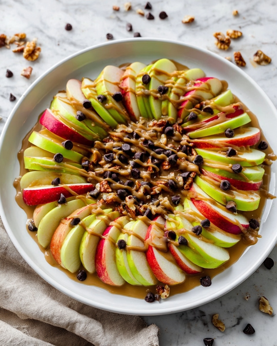 Apple Nachos with Date Caramel Sauce Recipe