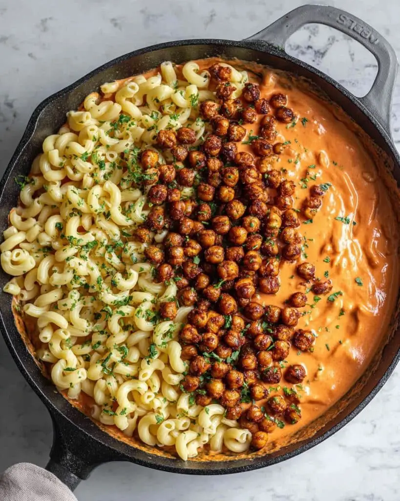 Chickpea Paprikash Pasta with Vegan Sour Cream Recipe