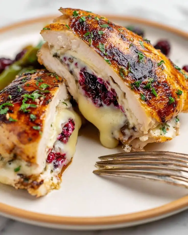 Melty Blackberry Jalapeno Stuffed Chicken Recipe