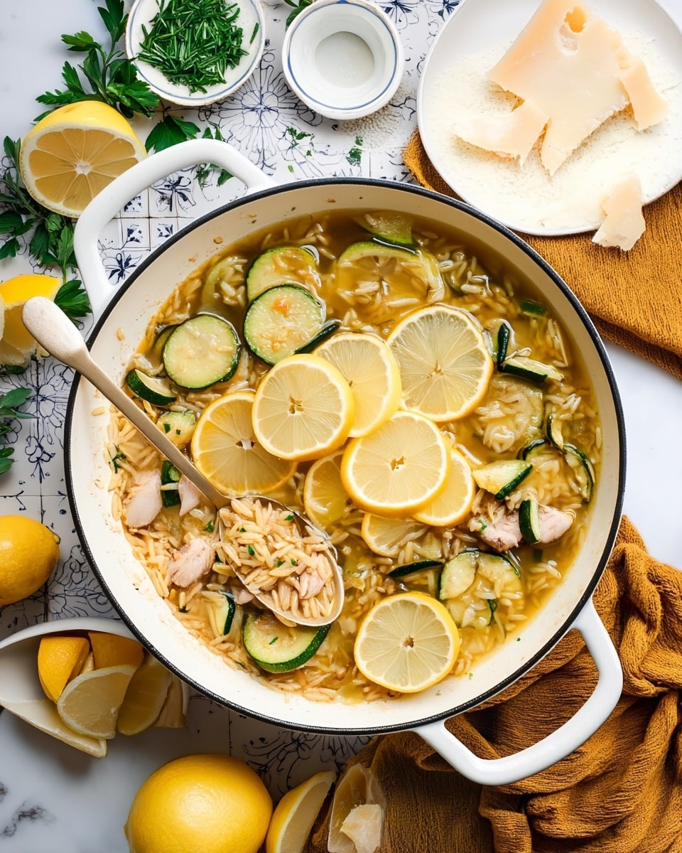 One-Pan Lemon Chicken Orzo Recipe