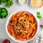 Vegan Roasted Red Pepper Pasta Recipe