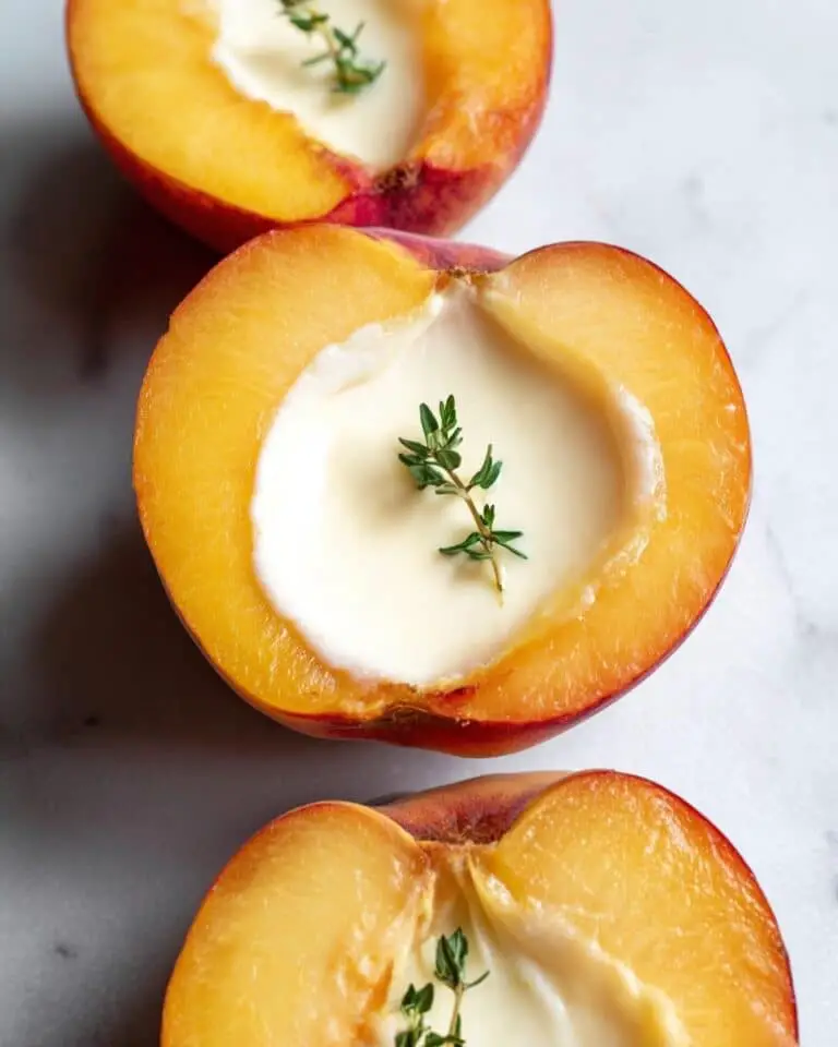 Honey Thyme Posset in Peach Shell Recipe