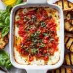 Baked Goat Cheese Bruschetta Dip Recipe