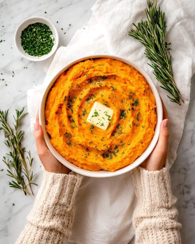 Herby Mashed Sweet Potatoes Recipe