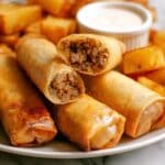 Cheeseburger Egg Rolls with Dipping Sauce Recipe