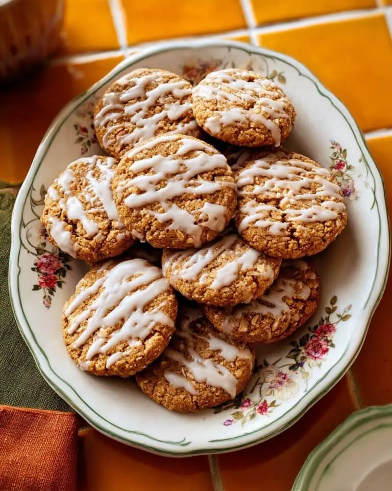 Pumpkin Iced Oatmeal Cookies Recipe