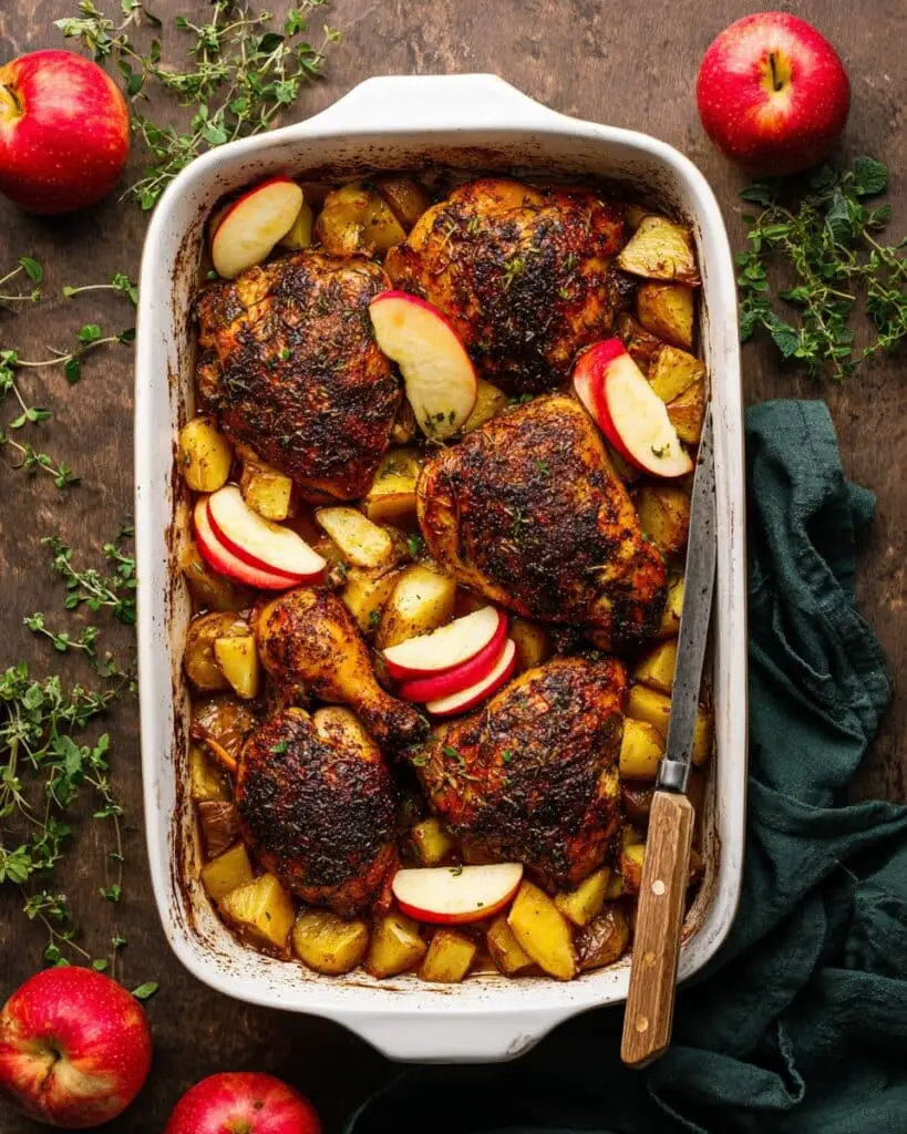 Baked Apple Honey Dijon Chicken Breasts Recipe