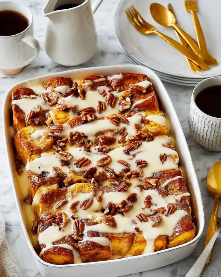Overnight Pumpkin French Toast Casserole Recipe