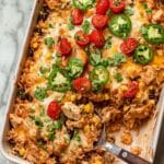 Dump and Bake Taco Chicken and Rice Casserole Recipe