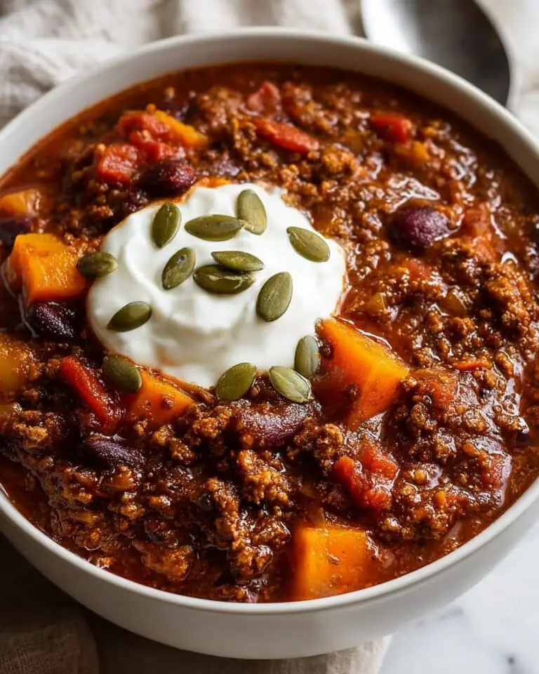 Pumpkin and Bean Ground Beef Chili Recipe