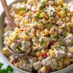 High-Protein Street Corn Chicken Salad Recipe