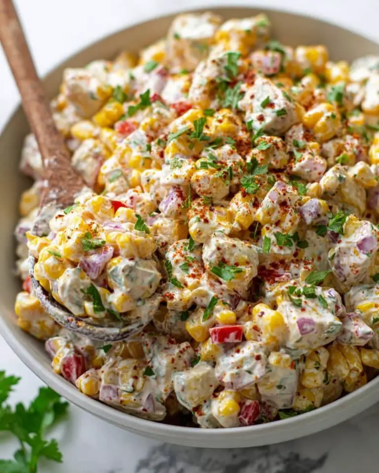 High-Protein Street Corn Chicken Salad Recipe