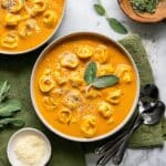 Homemade Butternut Squash Tortellini Soup Recipe