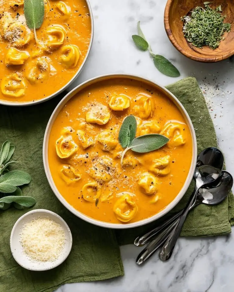 Homemade Butternut Squash Tortellini Soup Recipe