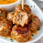 Spicy Buffalo Ranch Chicken Meatballs Recipe