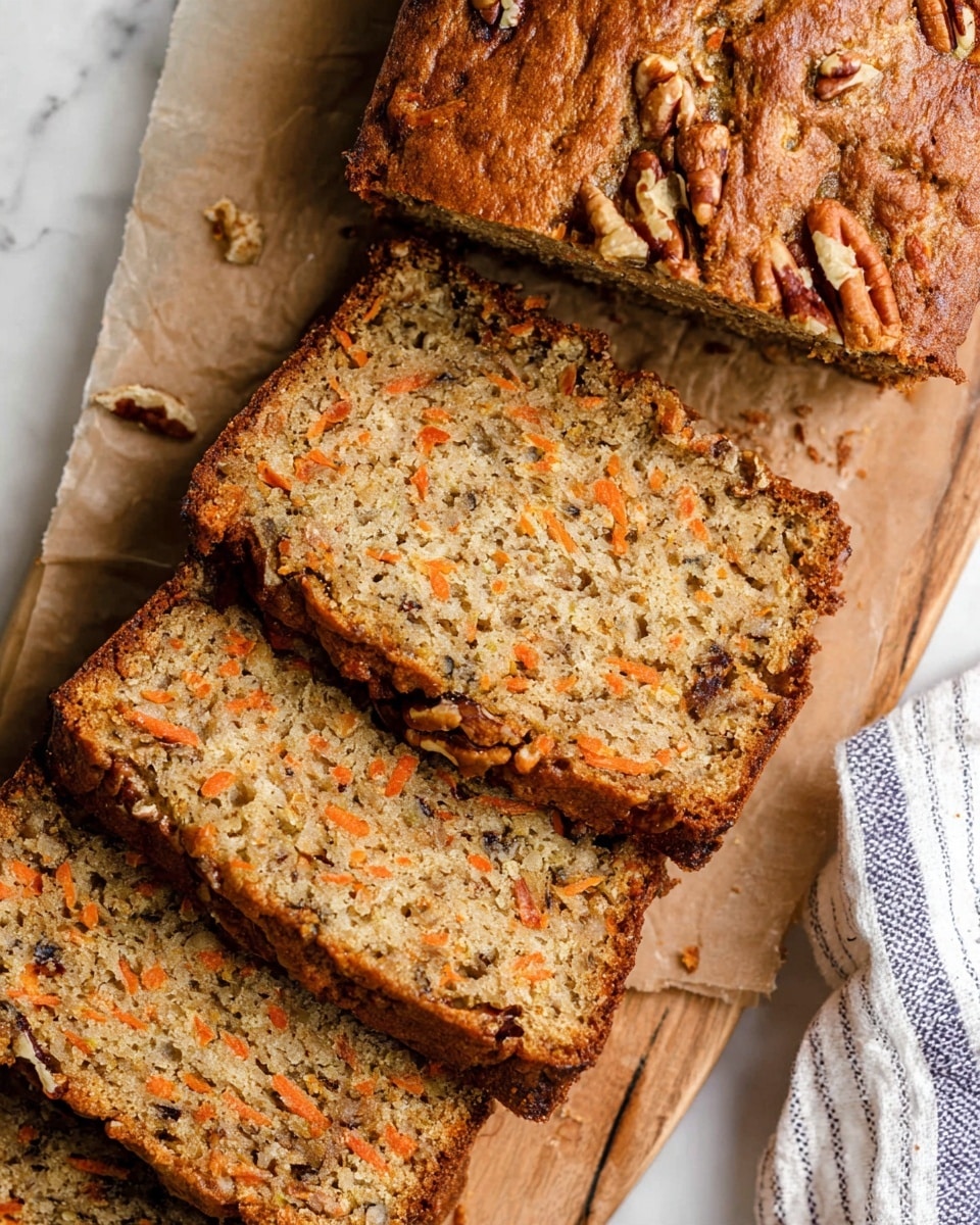 Carrot Cake Banana Bread with Cream Cheese Frosting Recipe
